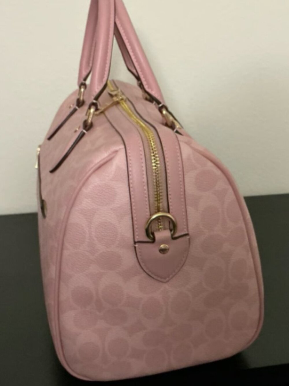Like New Coach Large Powder Pink Rowan - Picture 5 of 9